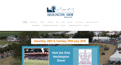 Desktop Screenshot of heckingtonshow.org.uk