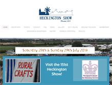 Tablet Screenshot of heckingtonshow.org.uk